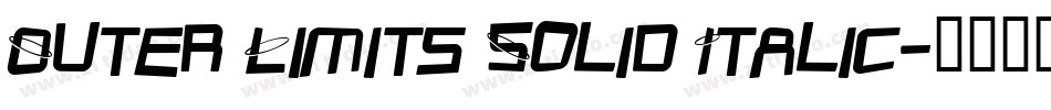 Outer Limits Solid Italic字体转换